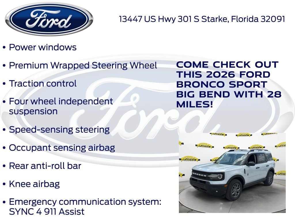 2026 Ford Bronco Sport Big Bend 200A