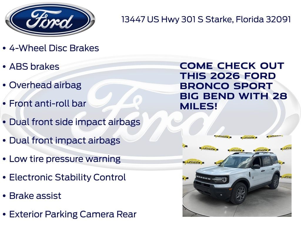 2026 Ford Bronco Sport Big Bend 200A