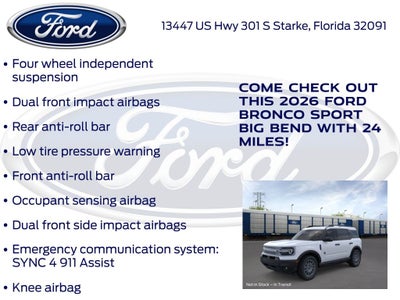 2026 Ford Bronco Sport Big Bend 200A