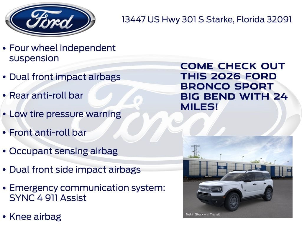 2026 Ford Bronco Sport Big Bend 200A