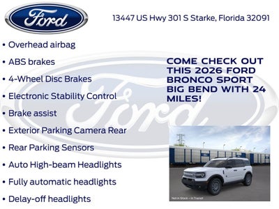 2026 Ford Bronco Sport Big Bend 200A