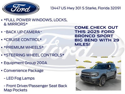 2025 Ford Bronco Sport Big Bend 200A