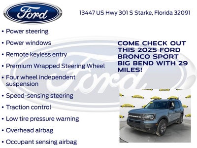 2025 Ford Bronco Sport Big Bend 200A