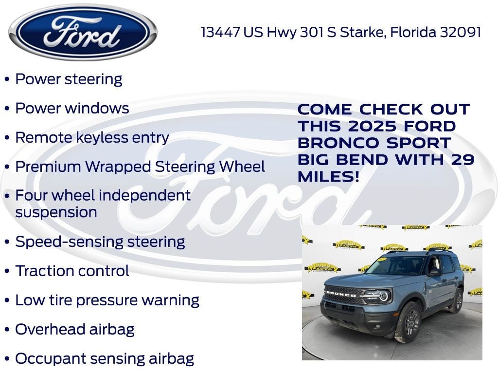 2025 Ford Bronco Sport Big Bend 200A