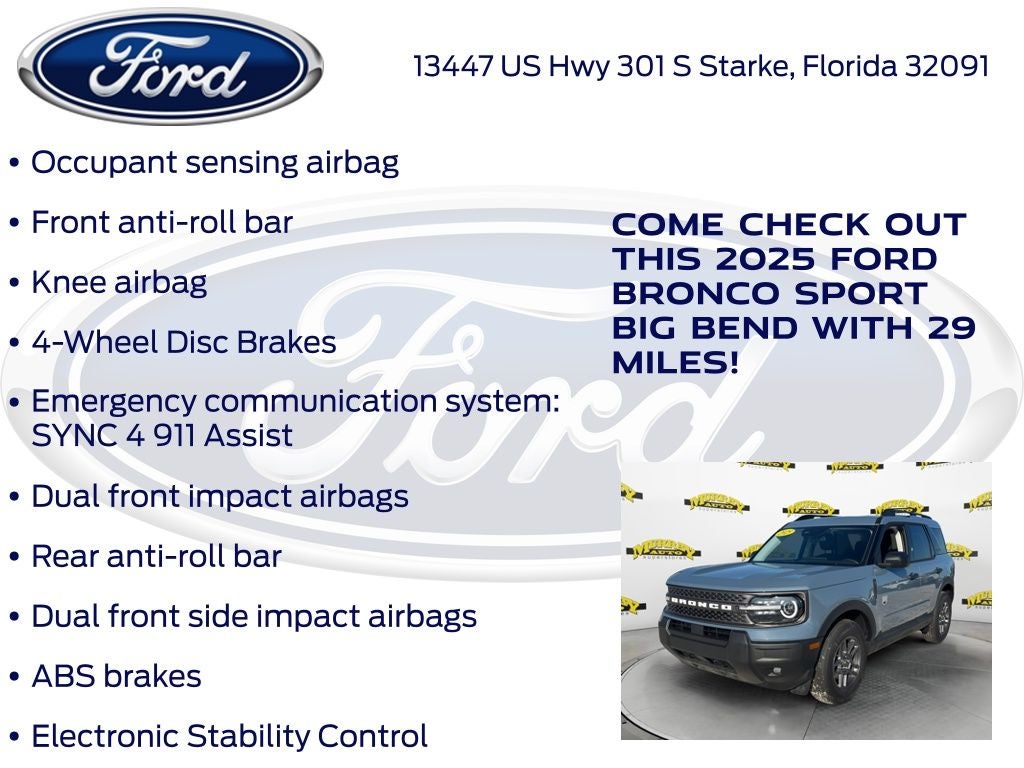 2025 Ford Bronco Sport Big Bend 200A