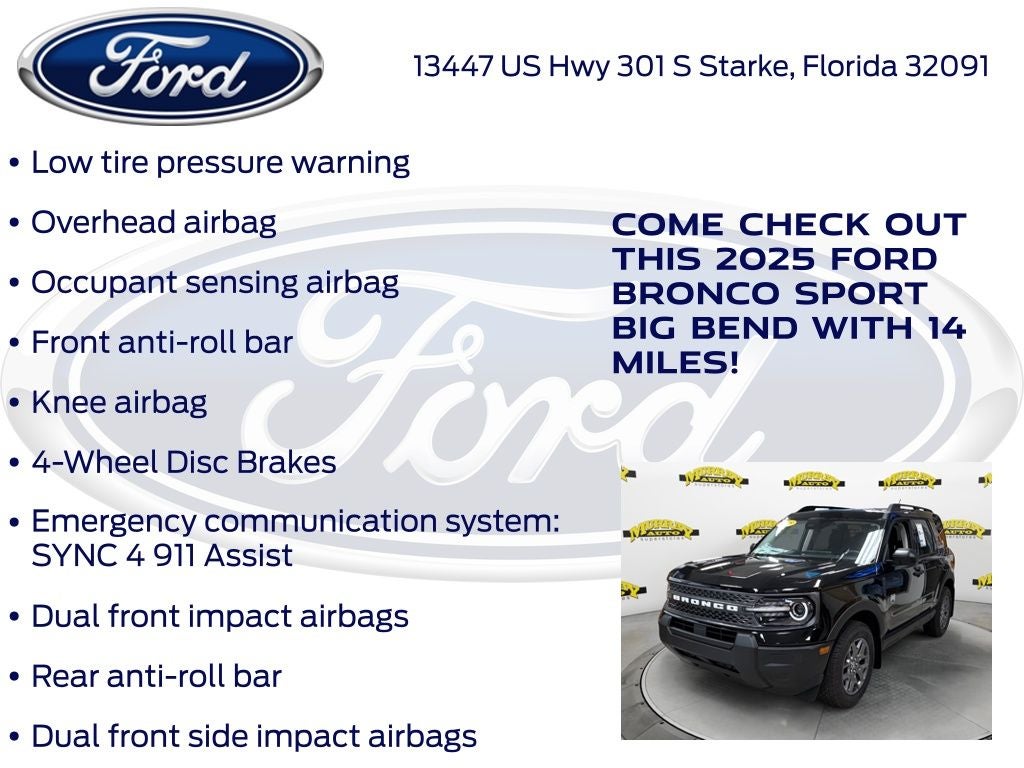 2025 Ford Bronco Sport Big Bend 200A