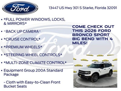 2026 Ford Bronco Sport Big Bend 200A