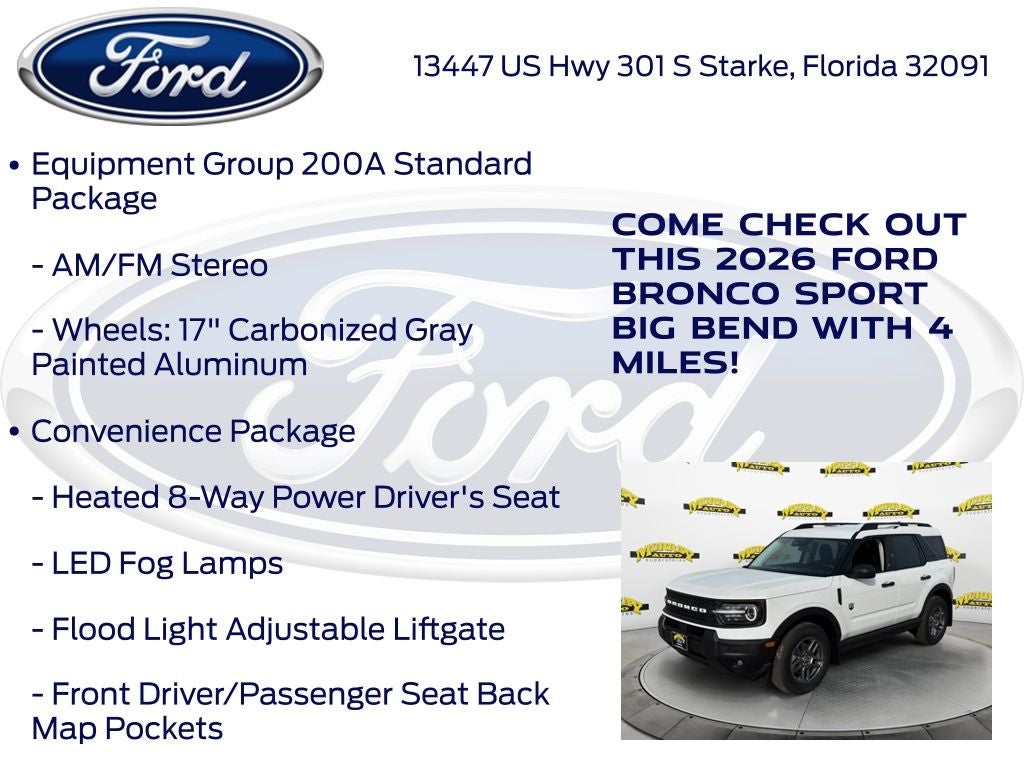 2026 Ford Bronco Sport Big Bend 200A