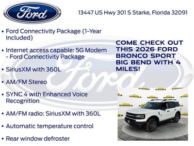 2026 Ford Bronco Sport Big Bend 200A