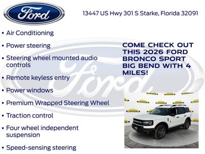 2026 Ford Bronco Sport Big Bend 200A