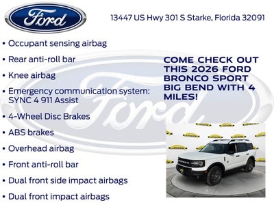 2026 Ford Bronco Sport Big Bend 200A