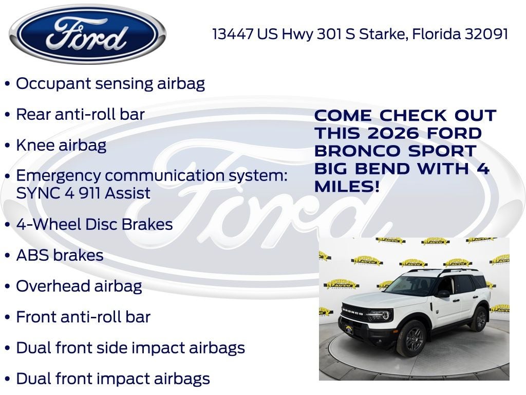 2026 Ford Bronco Sport Big Bend 200A