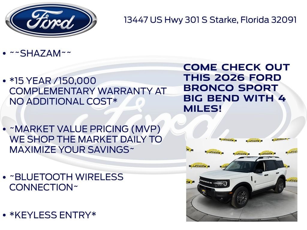 2026 Ford Bronco Sport Big Bend 200A