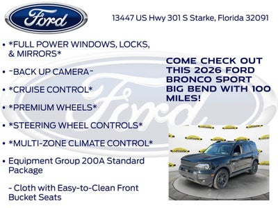 2026 Ford Bronco Sport Big Bend 200A