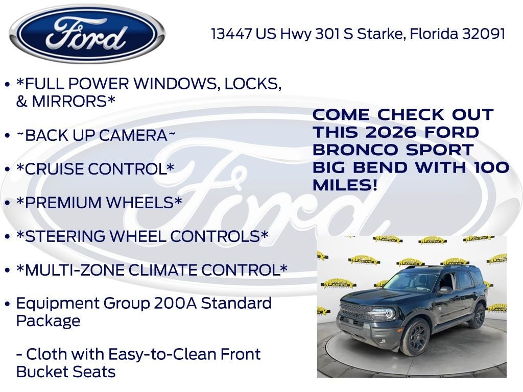 2026 Ford Bronco Sport Big Bend 200A