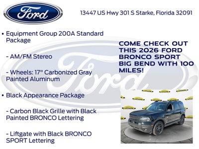 2026 Ford Bronco Sport Big Bend 200A
