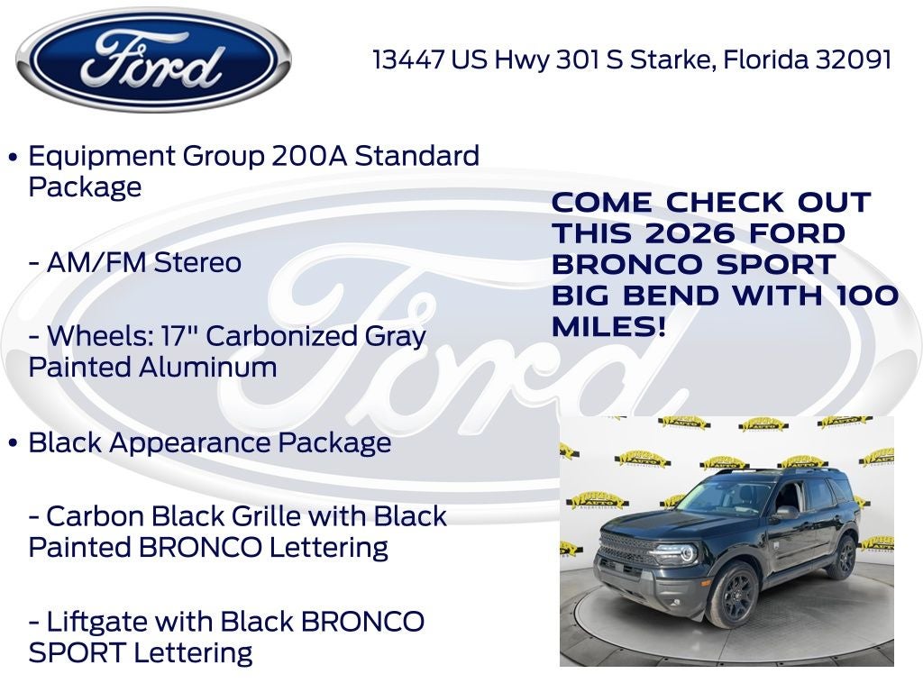 2026 Ford Bronco Sport Big Bend 200A