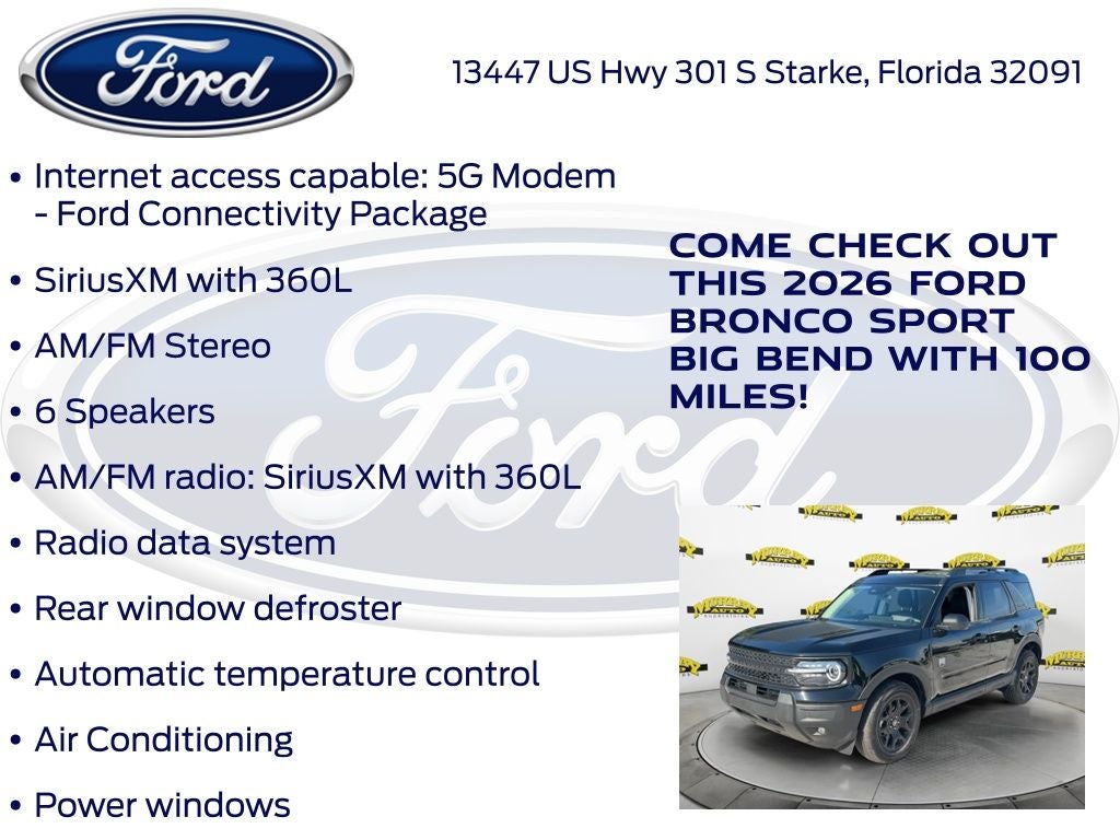 2026 Ford Bronco Sport Big Bend 200A