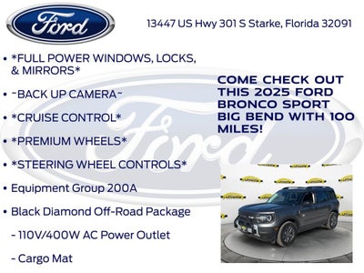 2025 Ford Bronco Sport Big Bend 200A