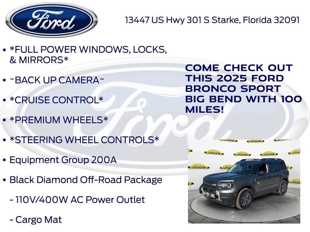 2025 Ford Bronco Sport Big Bend 200A