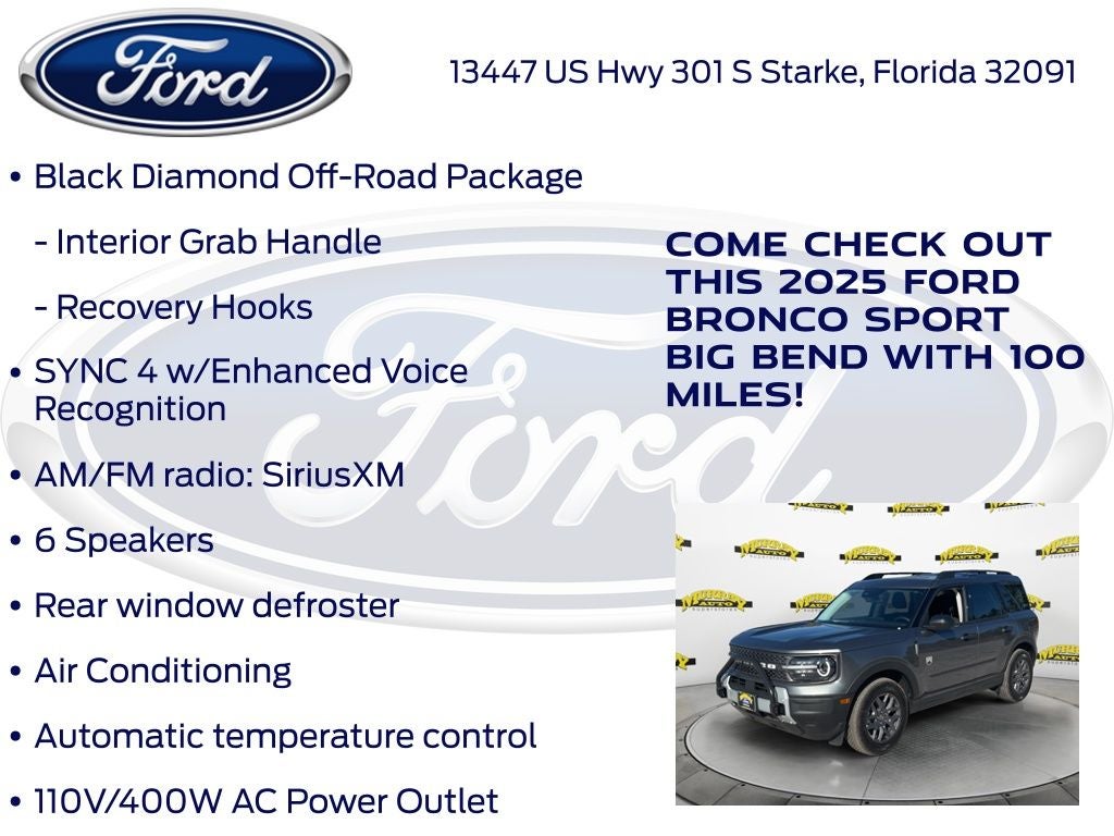2025 Ford Bronco Sport Big Bend 200A