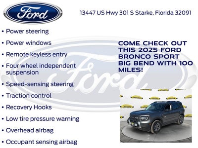 2025 Ford Bronco Sport Big Bend 200A