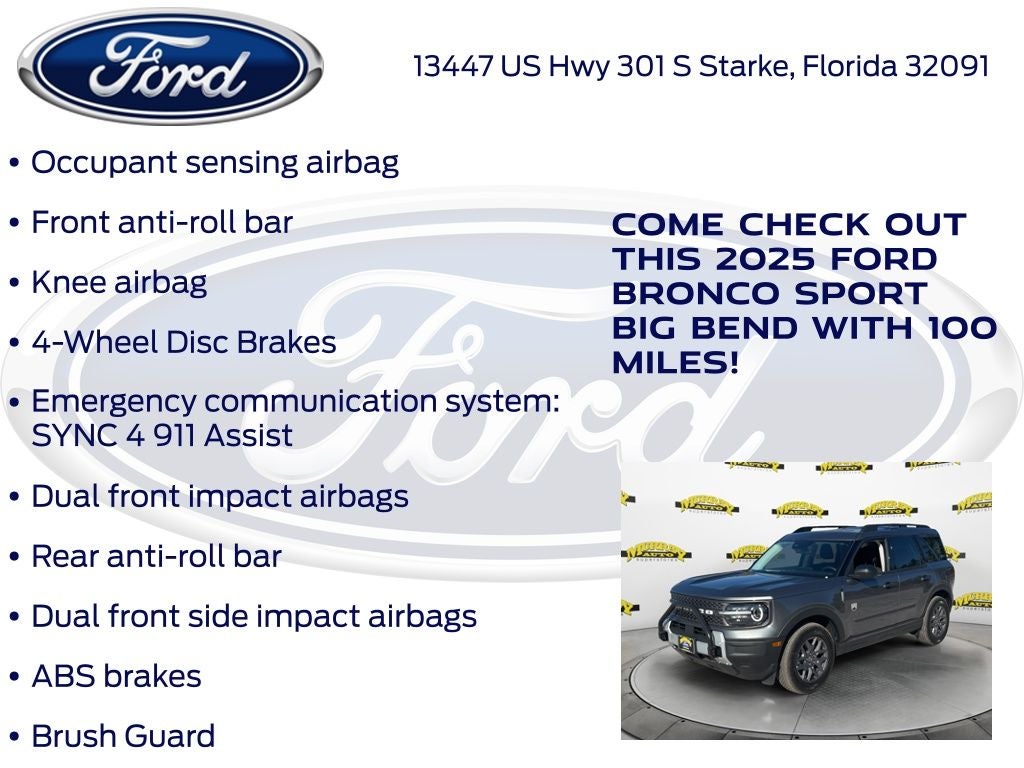 2025 Ford Bronco Sport Big Bend 200A