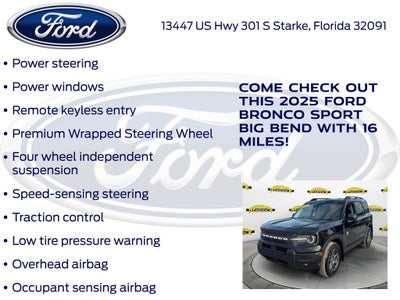 2025 Ford Bronco Sport Big Bend 200A