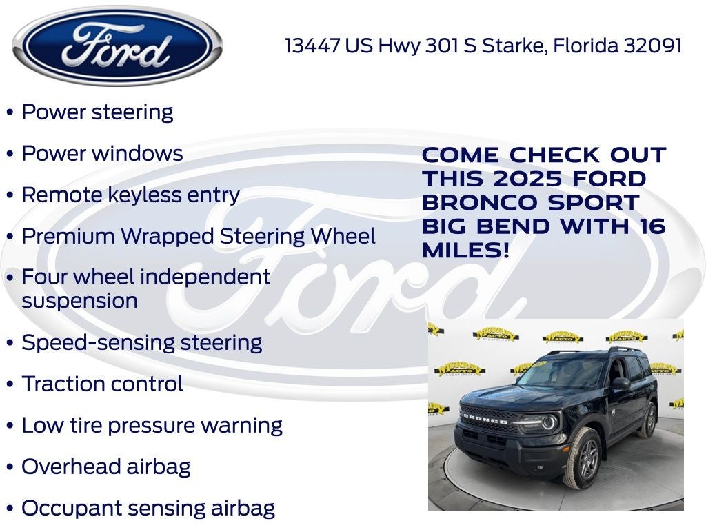 2025 Ford Bronco Sport Big Bend 200A