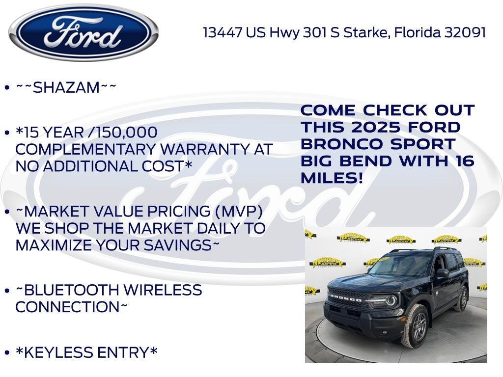 2025 Ford Bronco Sport Big Bend 200A