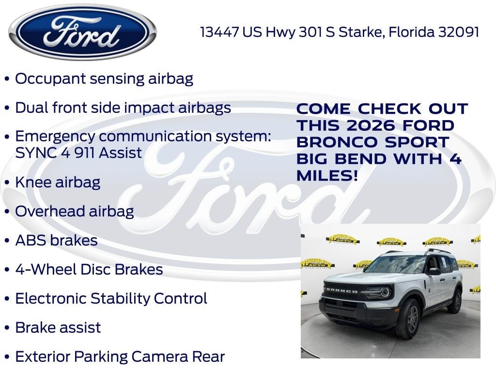 2026 Ford Bronco Sport Big Bend 200A