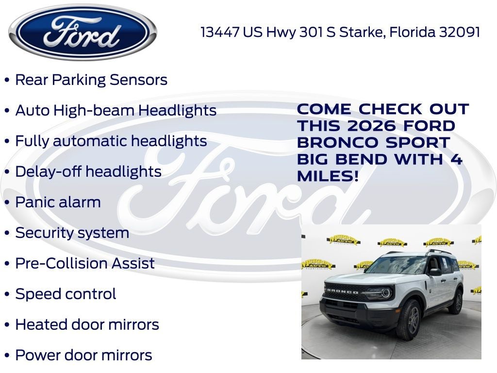 2026 Ford Bronco Sport Big Bend 200A