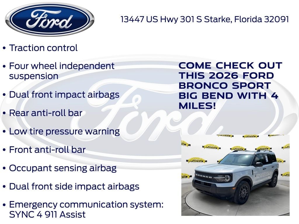 2026 Ford Bronco Sport Big Bend 200A