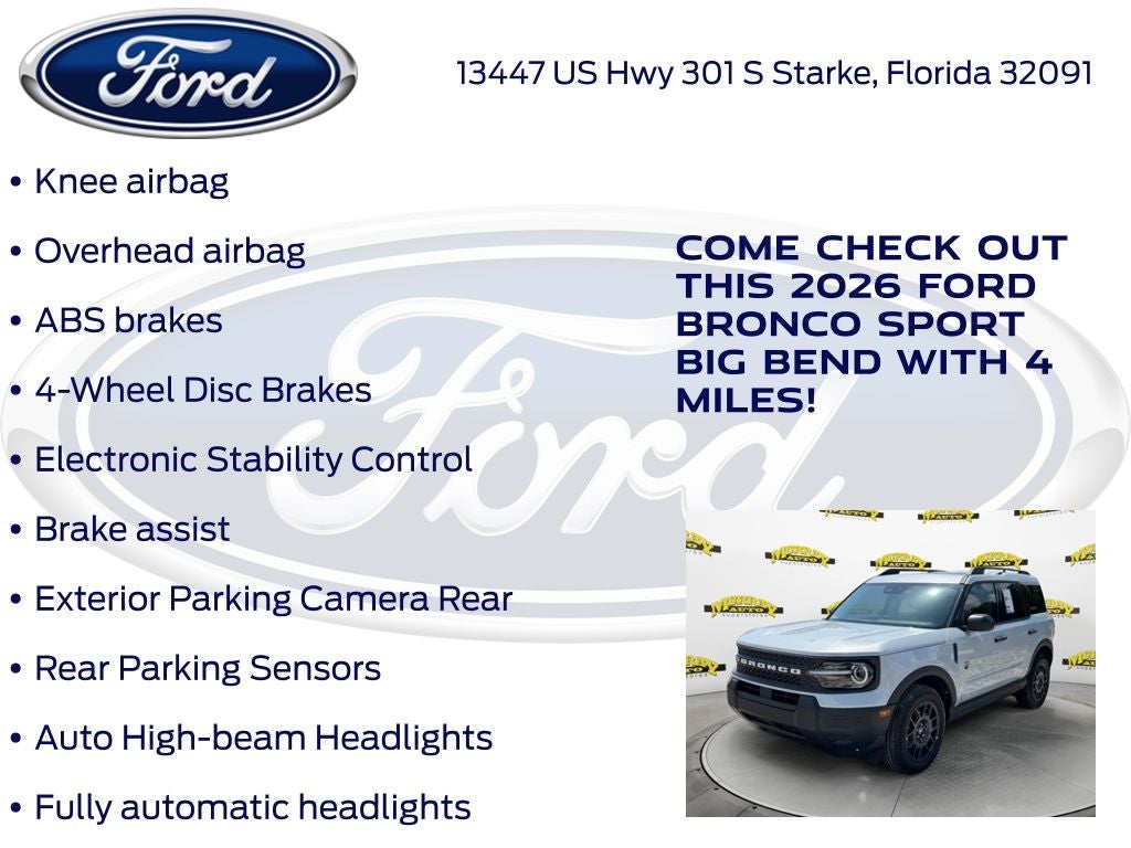 2026 Ford Bronco Sport Big Bend 200A
