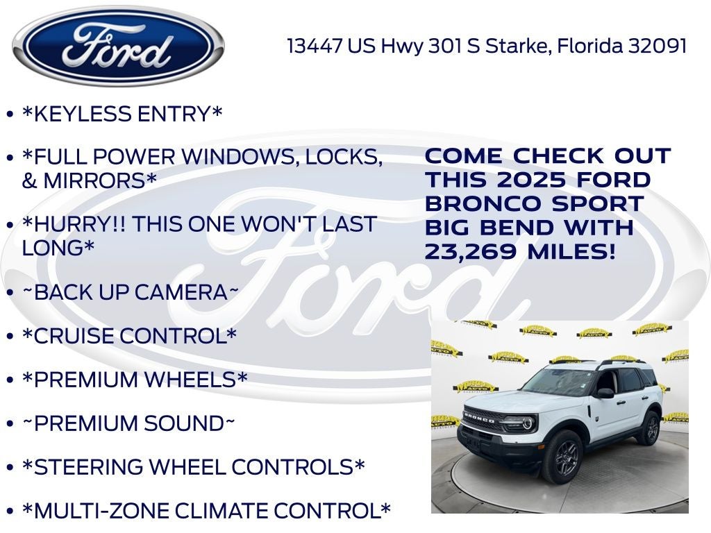 2025 Ford Bronco Sport Big Bend