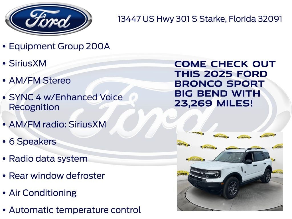 2025 Ford Bronco Sport Big Bend
