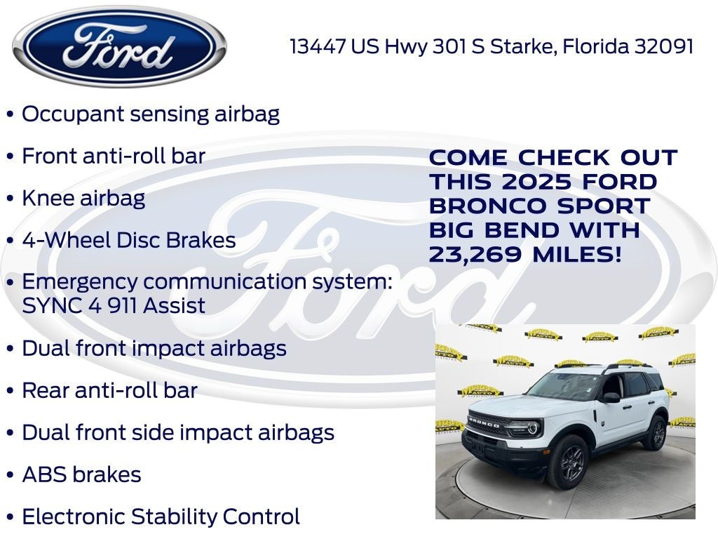 2025 Ford Bronco Sport Big Bend