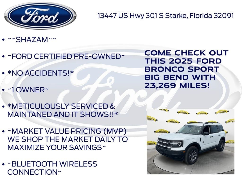 2025 Ford Bronco Sport Big Bend