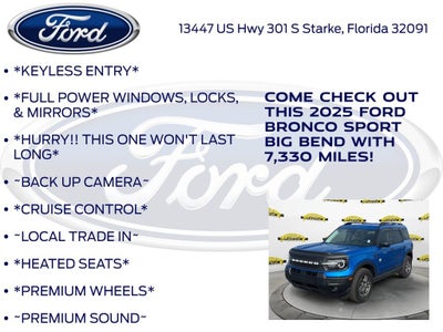 2025 Ford Bronco Sport Big Bend