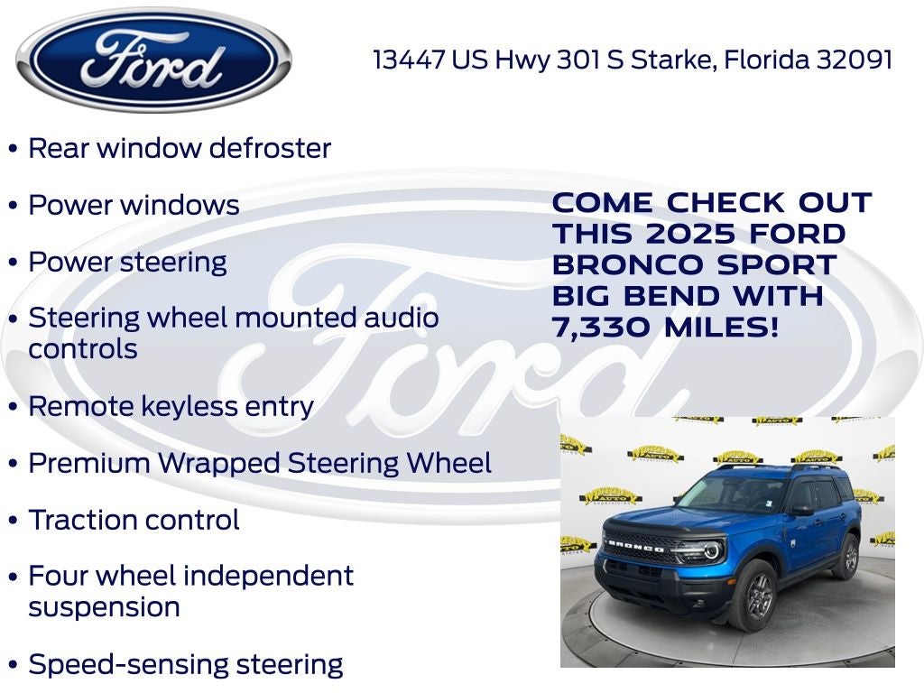 2025 Ford Bronco Sport Big Bend