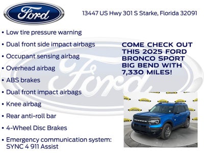2025 Ford Bronco Sport Big Bend