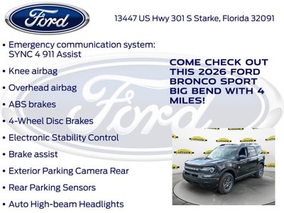 2026 Ford Bronco Sport Big Bend 200A
