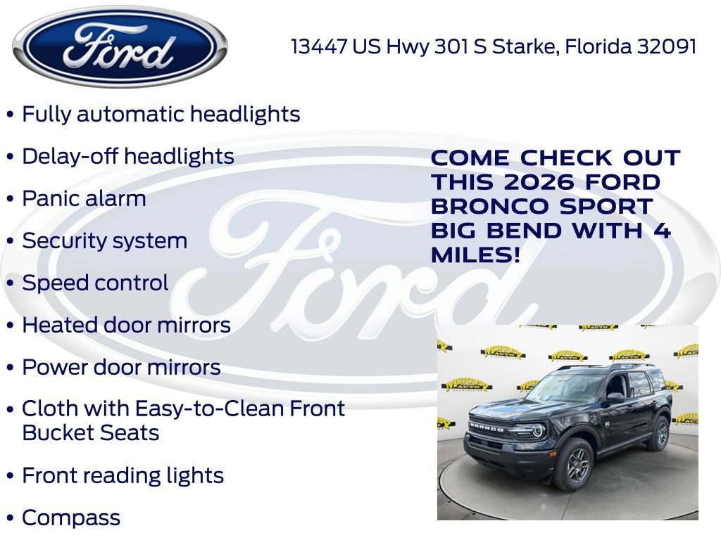 2026 Ford Bronco Sport Big Bend 200A