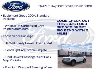 2026 Ford Bronco Sport Big Bend 200A