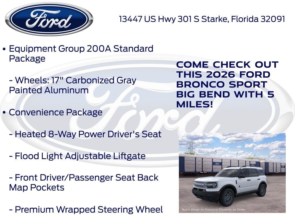 2026 Ford Bronco Sport Big Bend 200A