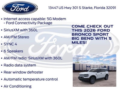 2026 Ford Bronco Sport Big Bend 200A
