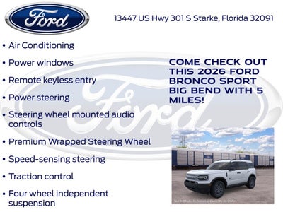 2026 Ford Bronco Sport Big Bend 200A