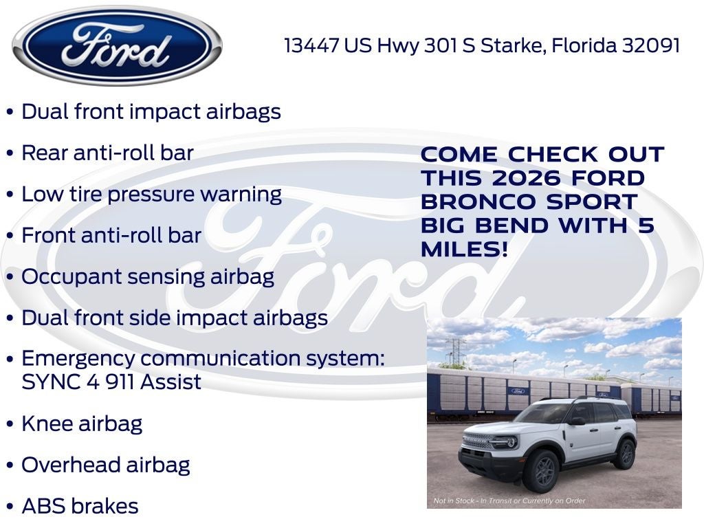 2026 Ford Bronco Sport Big Bend 200A
