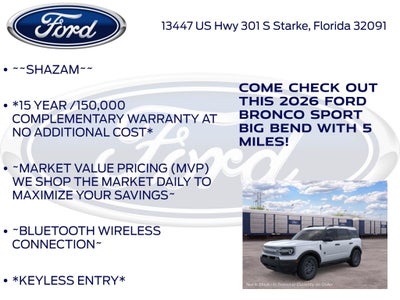 2026 Ford Bronco Sport Big Bend 200A