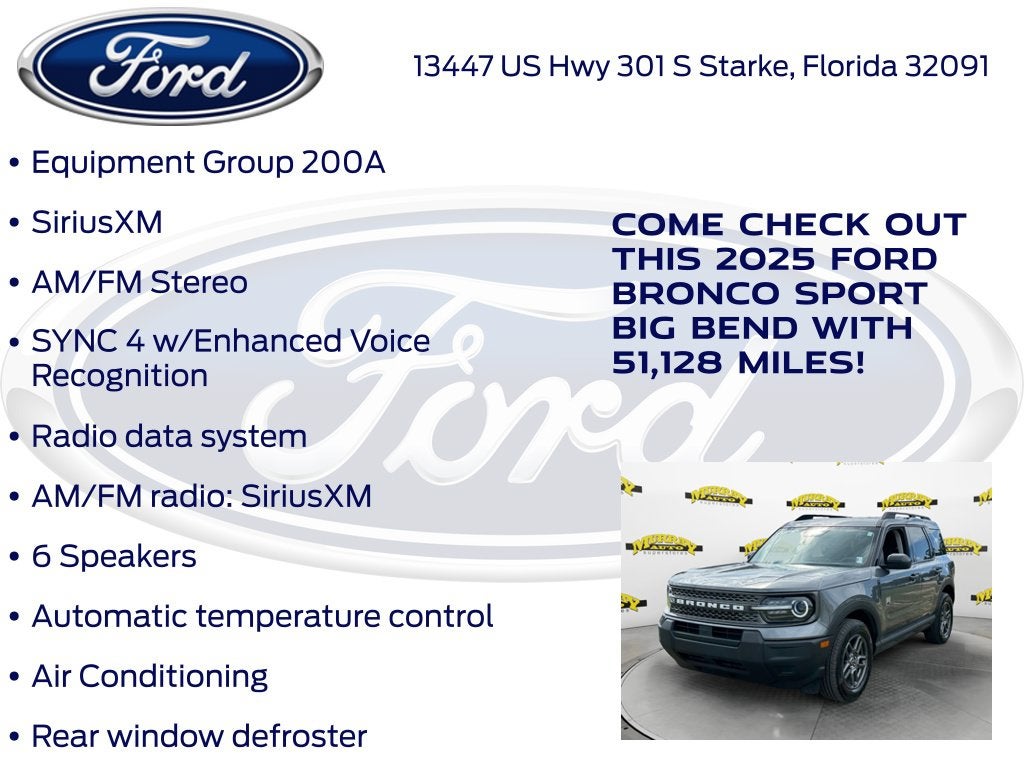 2025 Ford Bronco Sport Big Bend